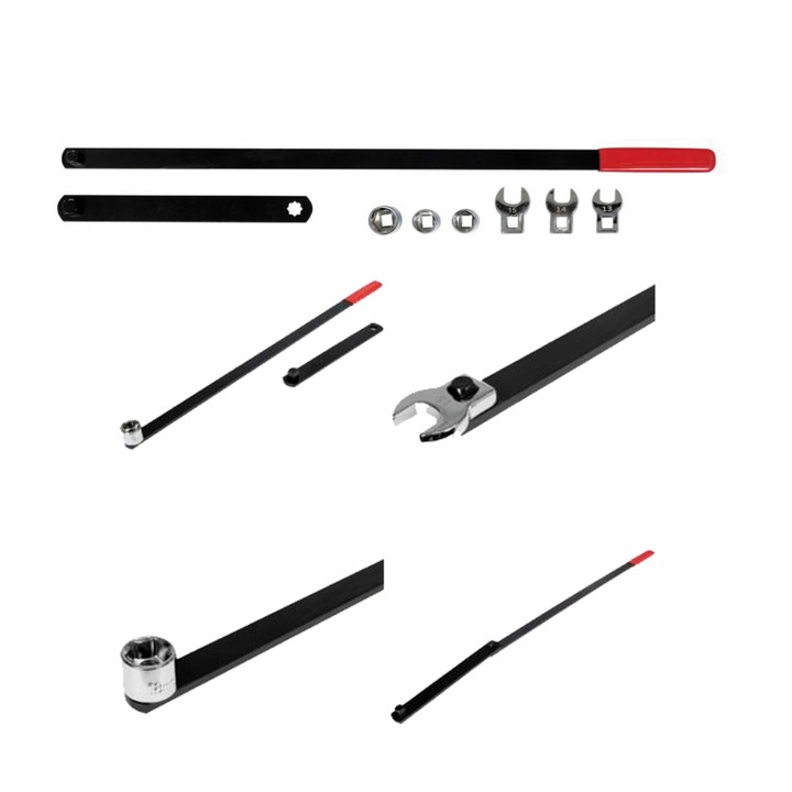 Set 8 chei, Yato, 15-18mm, 3/8" si 1/2", PVC, negru