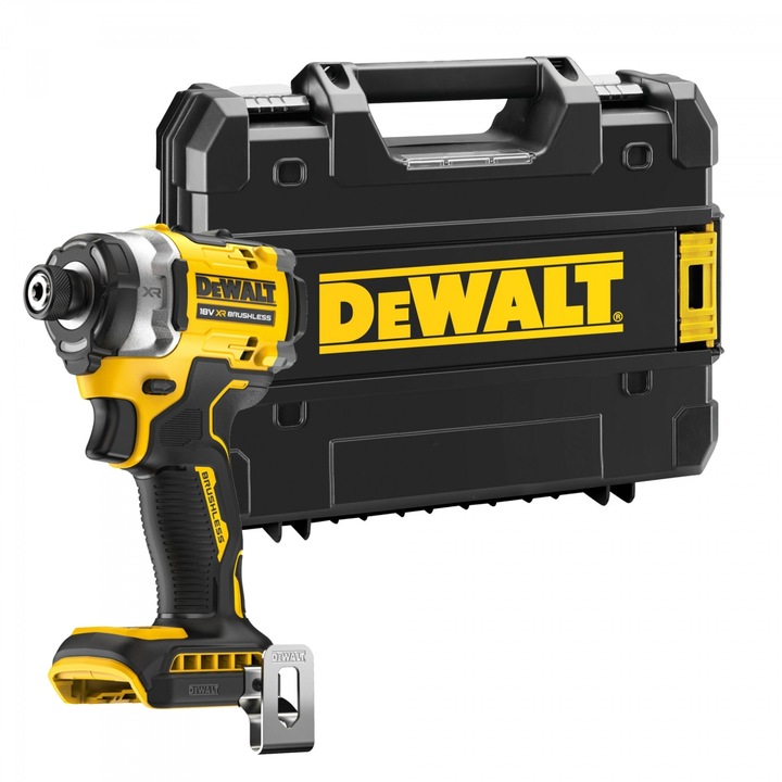 Surubelnita cu impact, DeWalt, DCF860N 18V 282Nm, compacta, 1/4", set cu valiza TSTAK