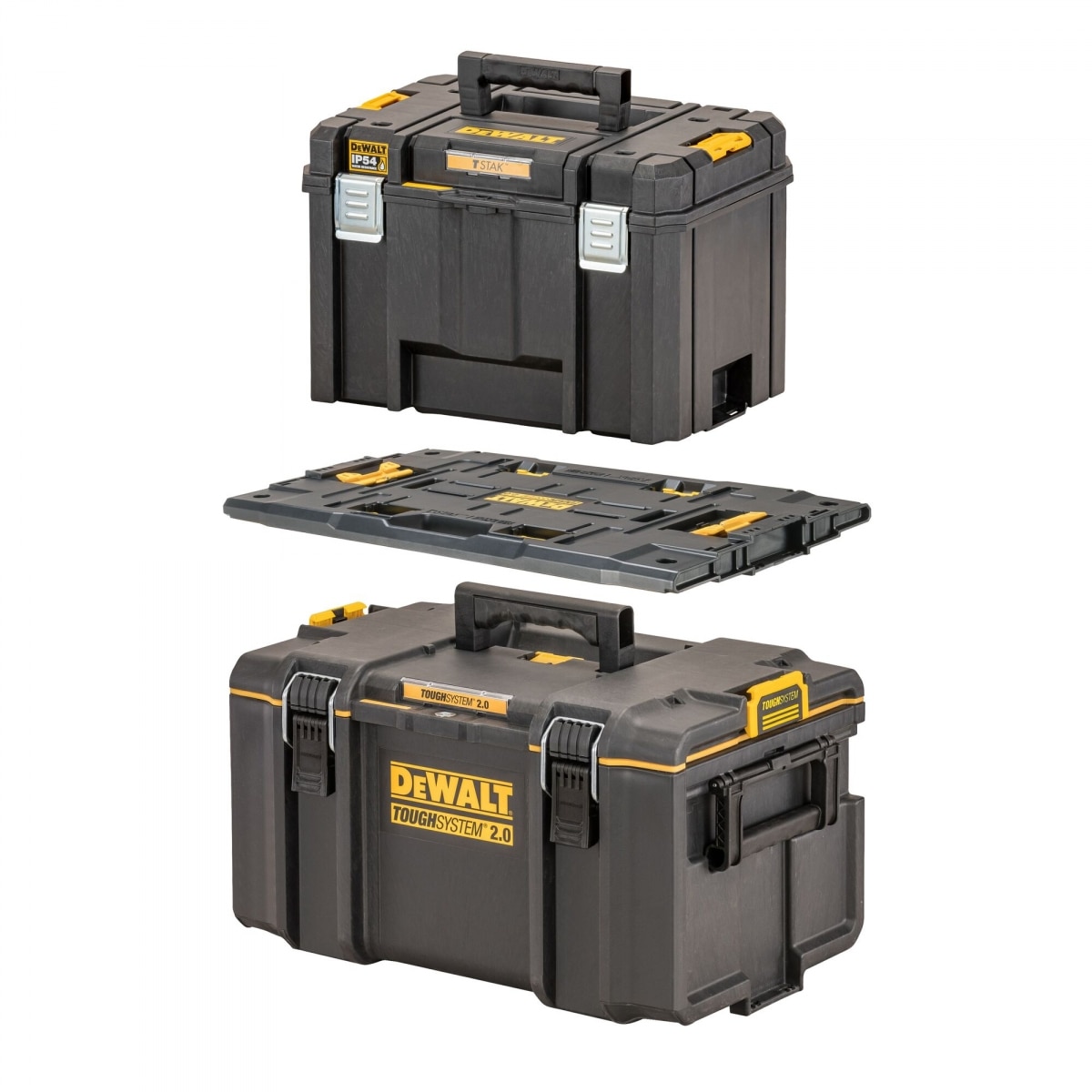 Set organizator de scule, DeWALT, TSTAK + ToughSystem 2.0, 3 in 1