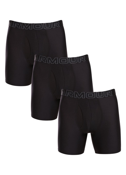Set 3 boxeri barbati Under Armour, negru, poliester, L INTL