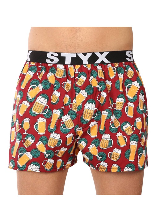 Lenjerie intima Pantaloni scurti barbati Styx, bumbac, multicolor, model bere