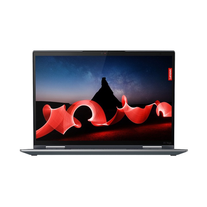Lenovo ThinkPad X1 Hybrid (2 az 1-ben) laptop, 14" WUXGA érintőképernyő, Intel® Core™ i7 1365U 5,2 GHz-ig, 32 GB LPDDR5 RAM, 512 GB SSD, Intel Iris Xᵉ Graphics, Windows 11 Pro, Storm Gray LPDDR5