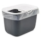 Litiera pentru pisici, alb-antracit, 585x390x395mm, pentru greutate 2-4,9 kg