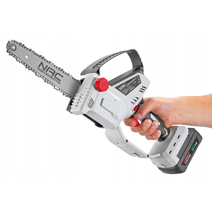 Моторен трион NAC CB18-20-B20-S, 18V, 2000mAh, бързо рязане, 20.3cm, тегло 1.3kg