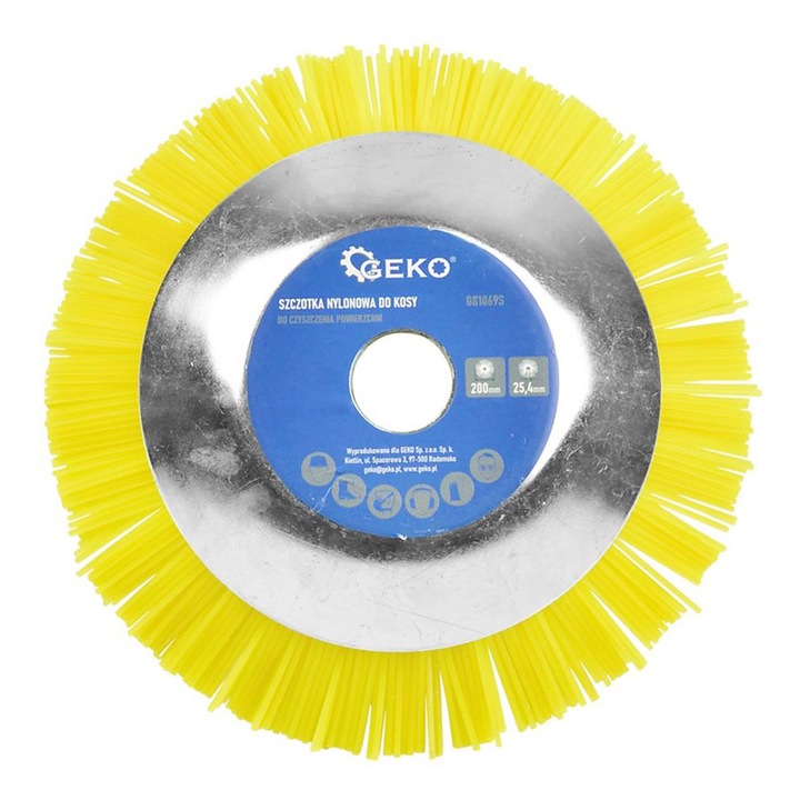 Nylon kefe, Geko, fűkaszához, 200 x 25.4 mm