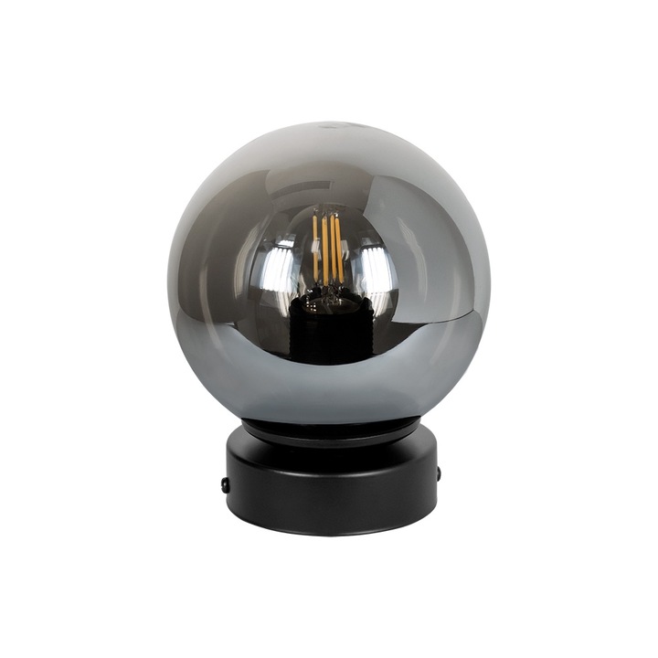 Lampa de masa Lightstyle Rio, 1xE27, Negru/Gri