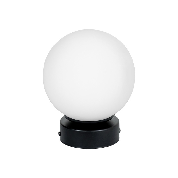 Lampa de masa Lightstyle Rio, 1xE27, Negru/Alb