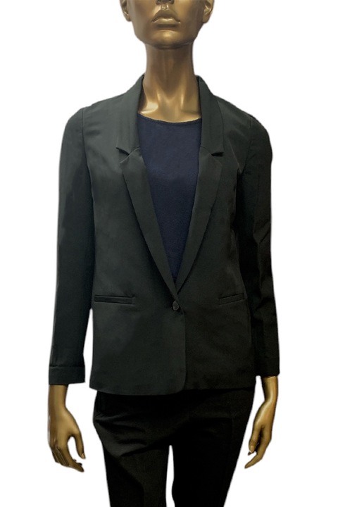 Дамско сако ETAM V City 479965, Едно копче, Два джоба, Черен, Черен