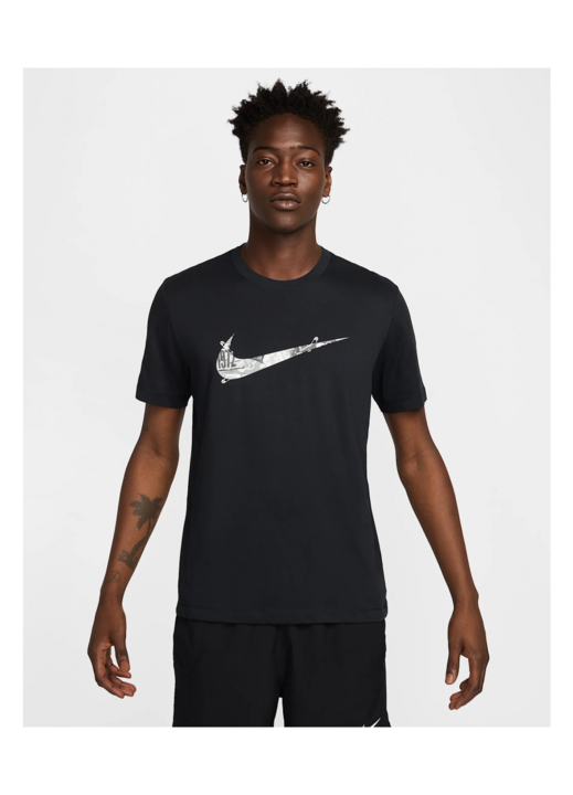 M NK DF TEE RUN ENERGY SP25 HJ3658-010, Черен, XL