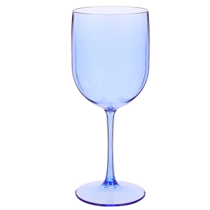Pahar acrilic, capacitate 480ml, albastru, 21.80x8.50x8.50cm