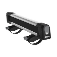 Suport schiuri Thule SnowPack TH732400, prindere pe bare transversale pentru maxim 4 perechi de schiuri sau 2 placi snowboard, argintiu