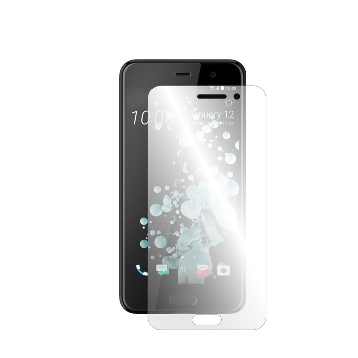 Интелигентна защита HTC U Play екран филм, защита на цял екран + Smart Spray®, Smart Squeegee®, микрофибър и инструкции за инсталиране включени