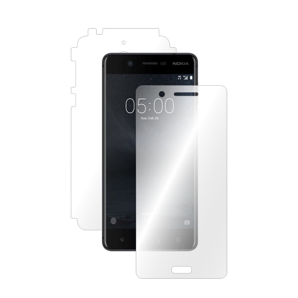 Folie Smart Protection Nokia 5 fullbody,protectie completa ecran,spate si laterale+Smart Spray®,Smart Squeegee®,microfibra si instructiuni instalare incluse
