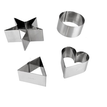 Set ornare Ibili 4 forme, inox Set ornare Ibili 4 forme, inox