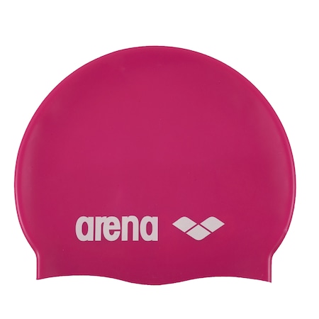 Casca inot Arena Classic Silicone, fuchsia/white