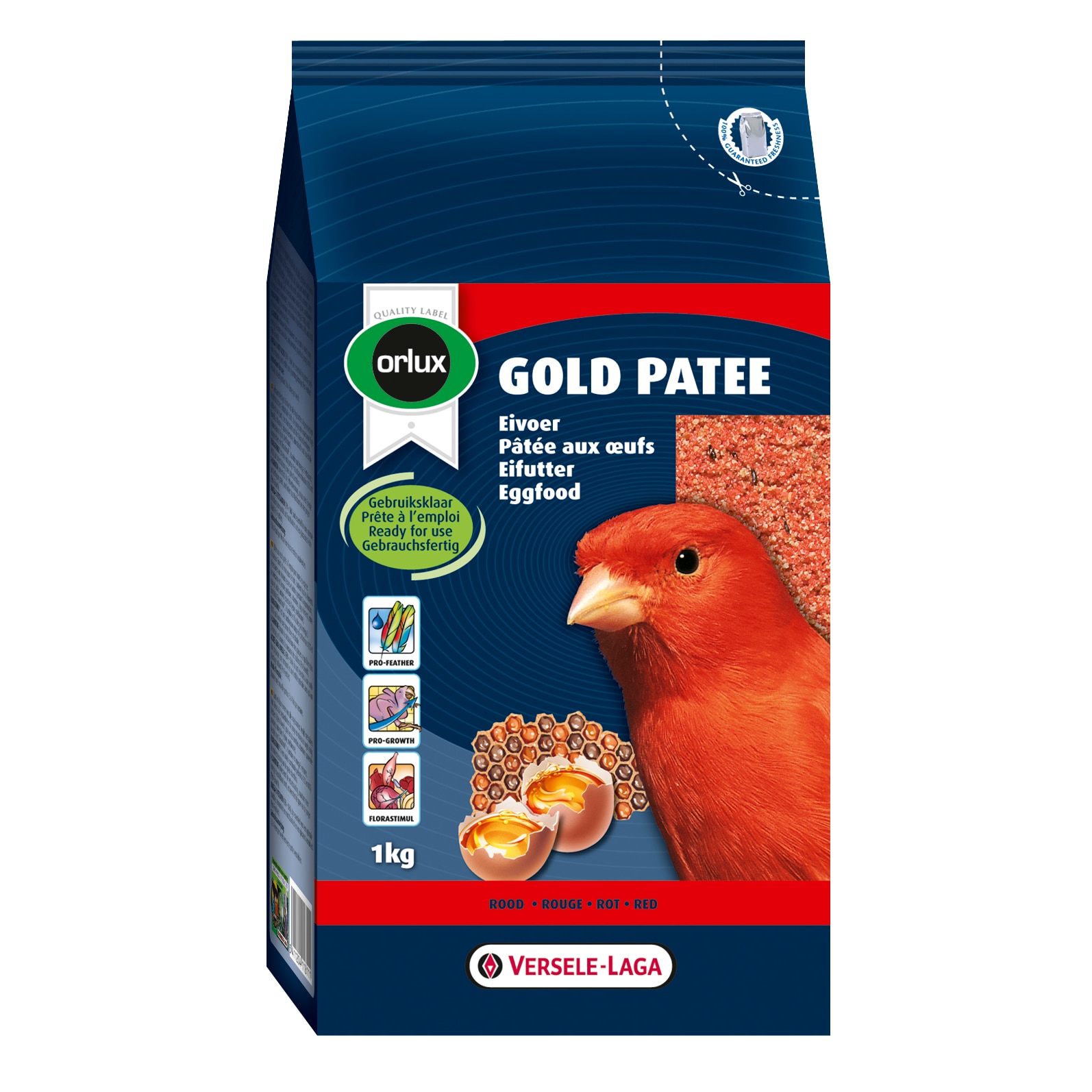 Hrana umeda canari Versele Laga Orlux Gold, Patee Red, 1 kg