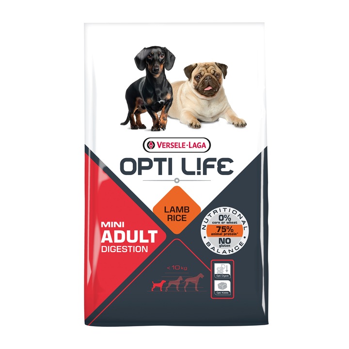 Hrana uscata pentru caini Versele Laga Opti Life, Adult Digestion Mini, 7,5 kg