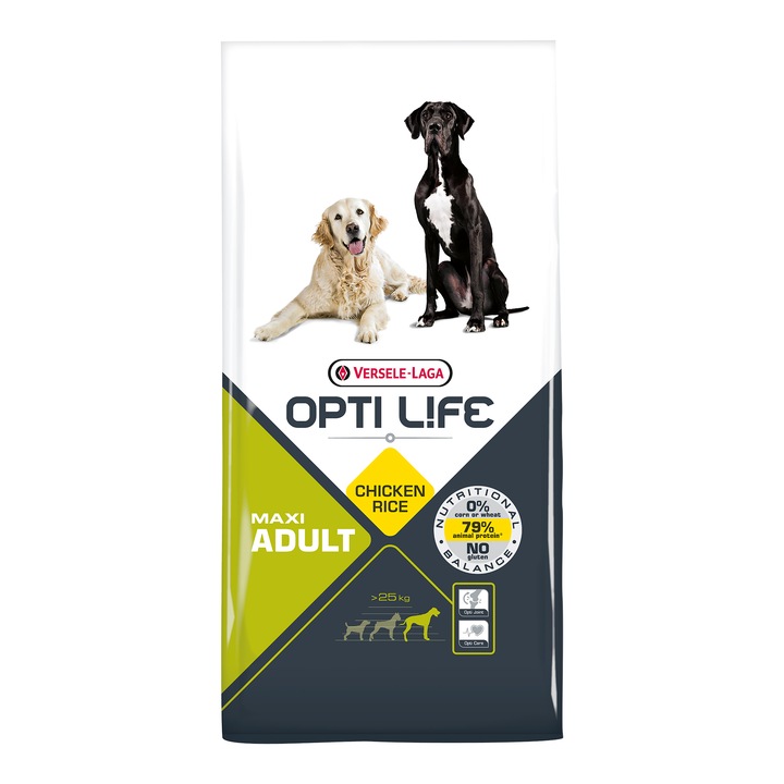 Суха храна за кучета Versele Laga Opti Life, Adult Maxi, 12,5 кг