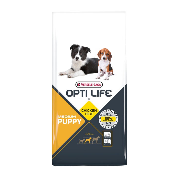 Суха храна за кучета Versele Laga Opti Life Puppy Medium, 12,5 кг