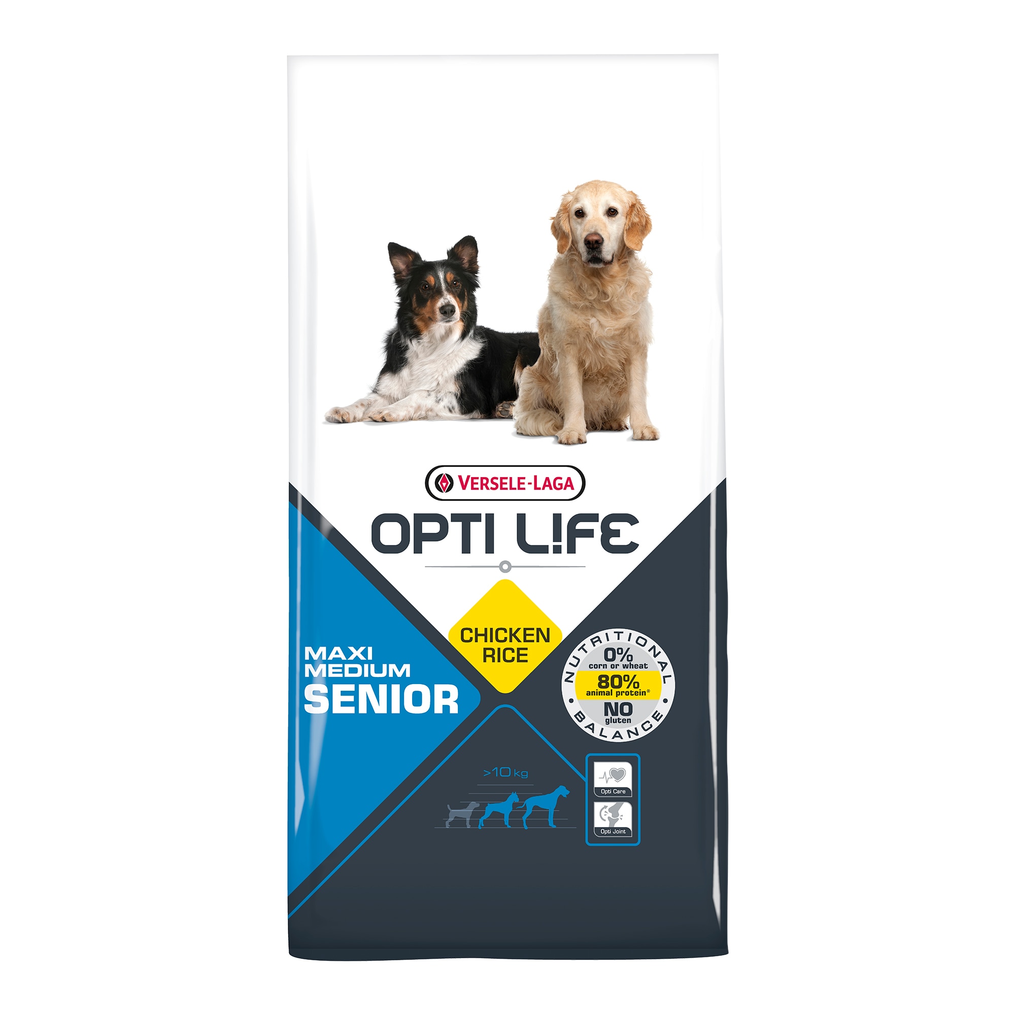 Hrana uscata pentru cainii, Versele Laga Opti Life, Senior Medium & Maxi, 12,5 kg