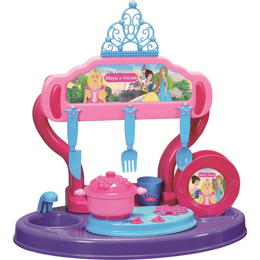 Bucatarie copii 15 piese Princess Maya and Friends, Ucar Toys