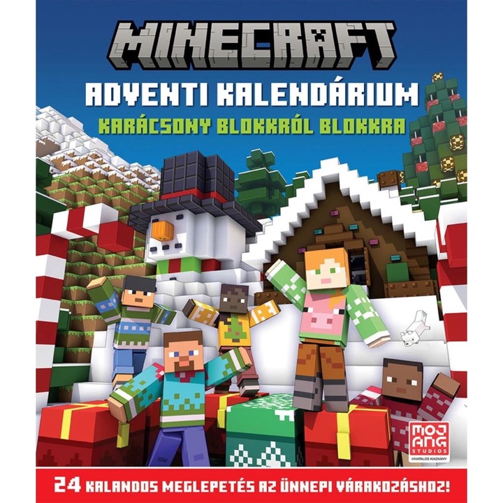 Kolibri Kiadó; Minecraft - Adventi kalendárium - Karácsony blokkról blokkra