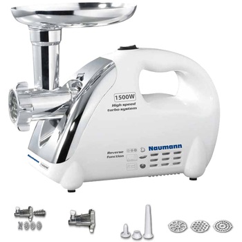 Masina de tocat carne Naumann NM-120, 1500 W, 1.5 kg/min Masina de tocat carne Naumann NM-120, 1500 W, 1.5 kg/min