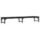 Suport pentru monitor vidaXL, negru, 105x23x15, 5 cm, lemn compozit