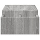 Поставка за монитор за съхранение vidaXL, сив сонома, 70x27x15 см, 4.65kg