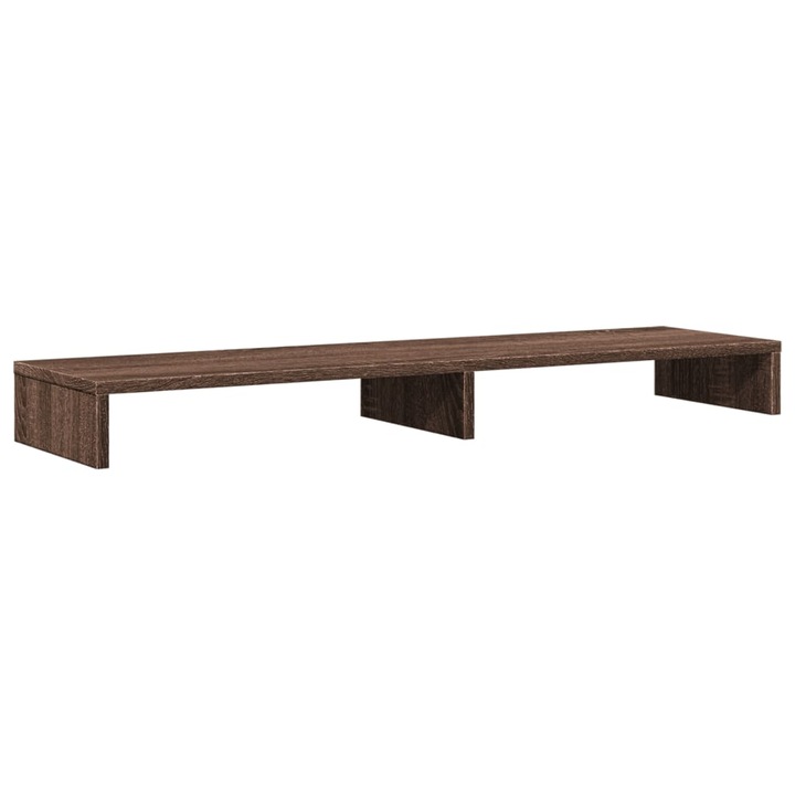 vidaXL barna tölgy színű szerelt fa monitorállvány 100 x 27 x 10 cm 854658