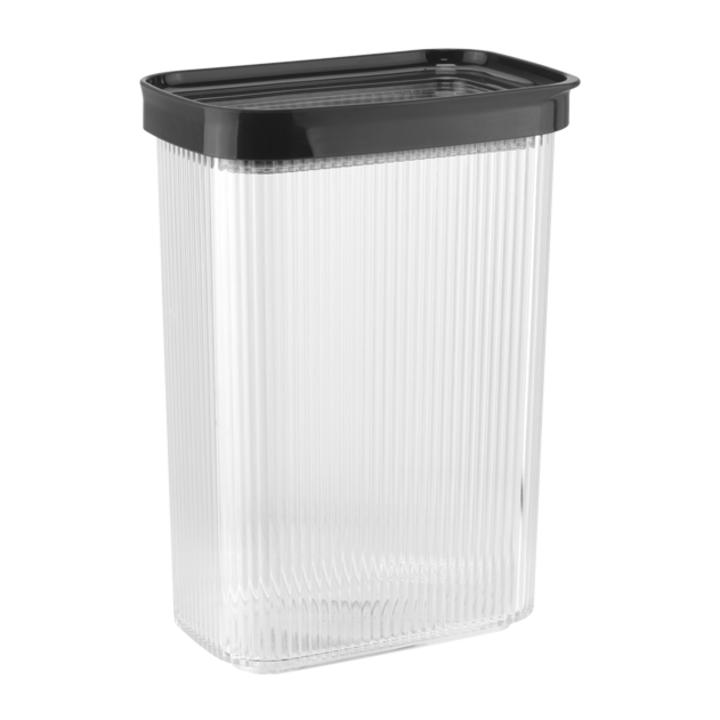 Tárolódoboz HORECANO HOME, antracit, 2100ml, 15,8x10xh22,2cm