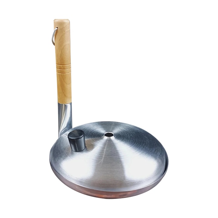 Алуминиев кръгъл тиган с вертикална дръжка 16см за омлет комплект тигани лесен за почистване