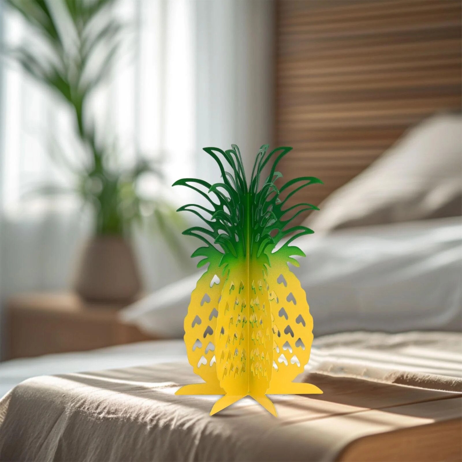 Statueta 3D Ananas, decorare interioara, ornament din fier, design