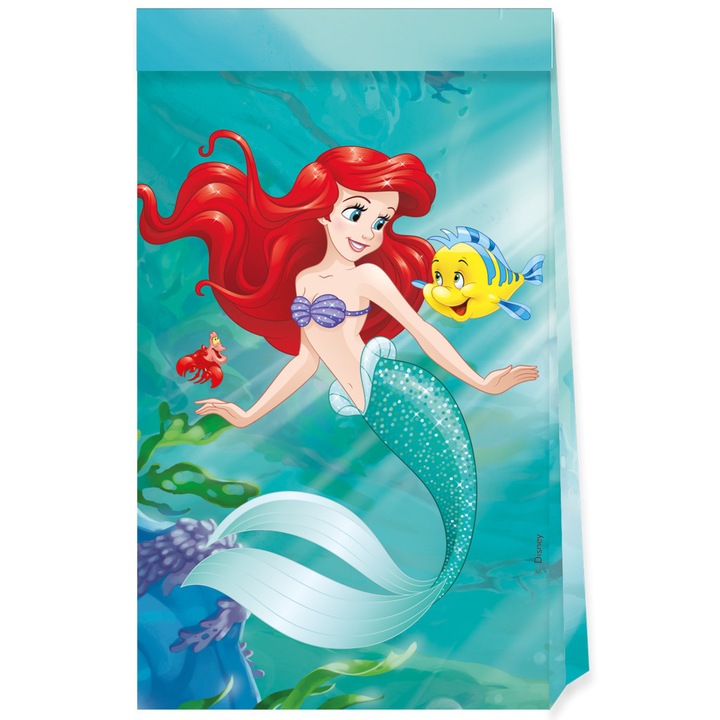 Disney Hercegnők, Ariel Curious papírzacskó 4 db-os FSC