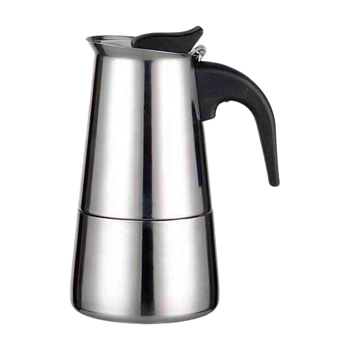 Kávéfőző tűzhelyre, 200ml, inox, elegáns, kompakt design