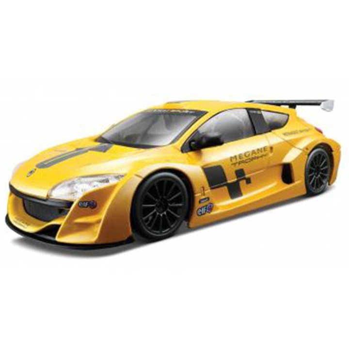 Masina model Renault Megane Trophy, galben metalic, 1:24
