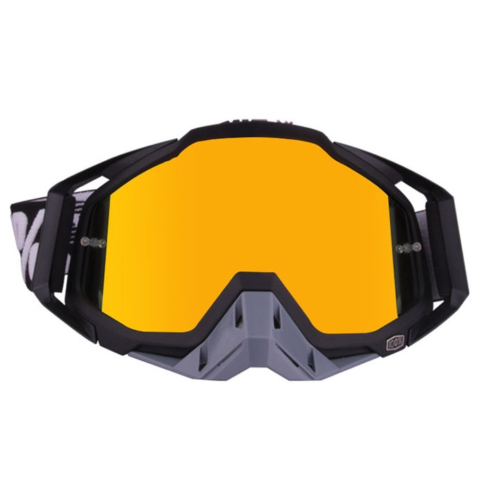 Ochelari de sport Enforose, ochelari off-road, lentile multicolore, protectie impotriva prafului, curea ajustabila