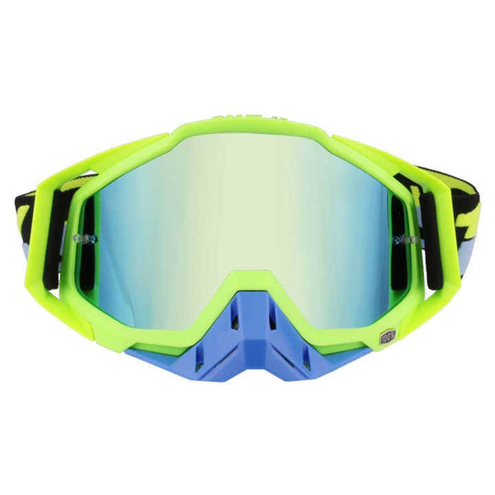 Ochelari de sport Enforose, ochelari off-road, lentile multicolore, protectie impotriva prafului, curea ajustabila