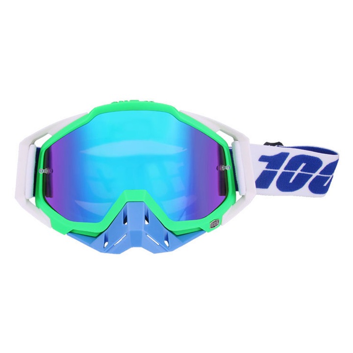 Ochelari de sport Enforose, ochelari off-road, lentile multicolore, protectie impotriva prafului, curea ajustabila