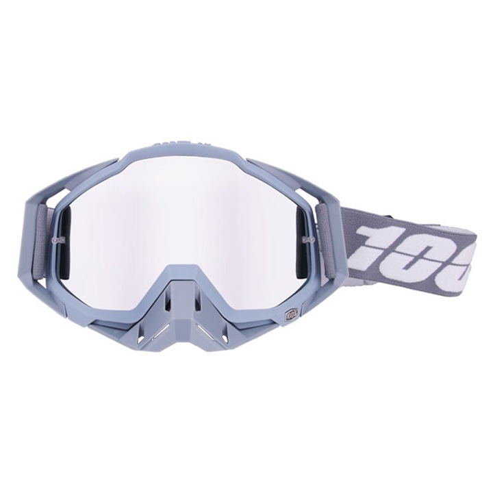 Ochelari de sport Enforose, ochelari off-road, lentile multicolore, protectie impotriva prafului, curea ajustabila