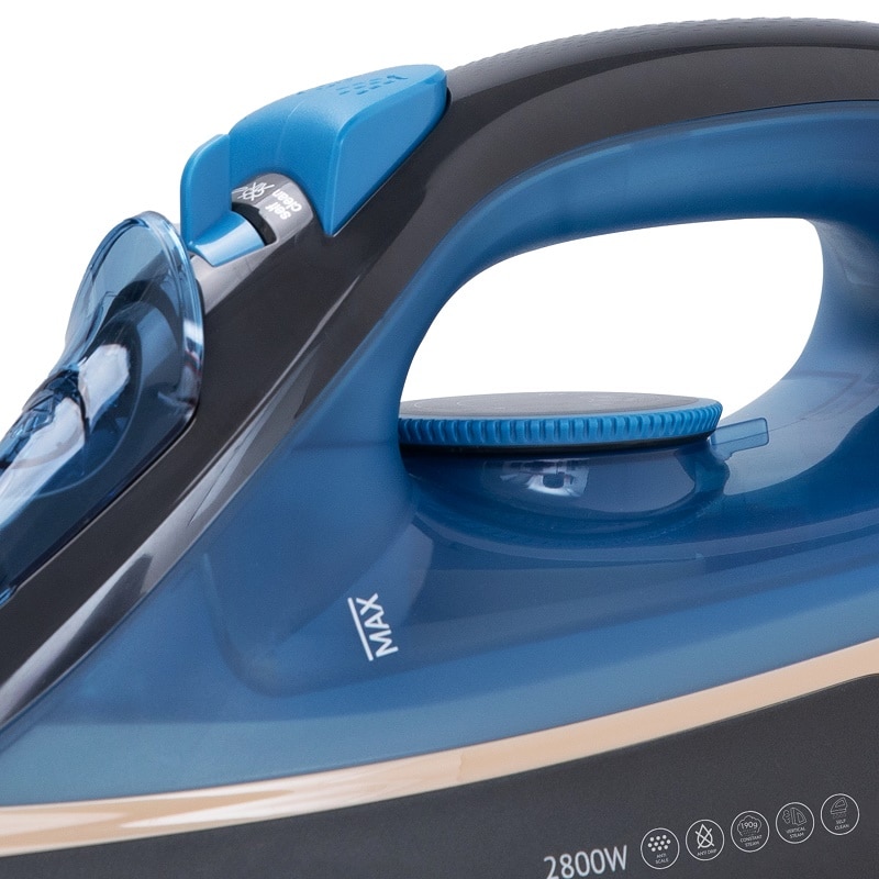 Fier de calcat Rohnson R358, talpa ceramica, 2800W, 350 ml, sistem anti-picurare si anti-calcar, sistem de auto-curatare, protectie impotriva supraincalzirii, cablu de alimentare flexibil rotativ la 360°
