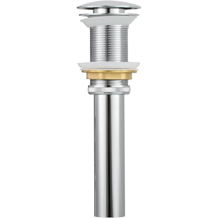 Ventil lavoar click-clack, fara preaplin, finisaj Alama, argintiu cromat