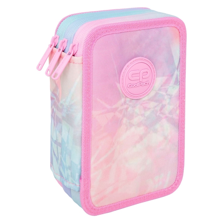 Ученически несесер с пособия Coolpack, Jumper 3, Tie Dye, Розов