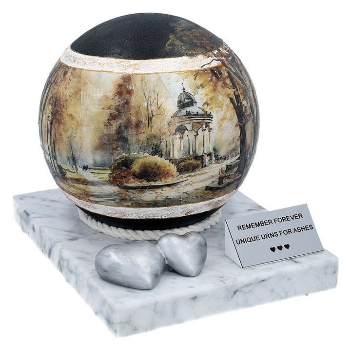 Urna de toamna pentru crematie, Otel inoxidabil, Multicolor