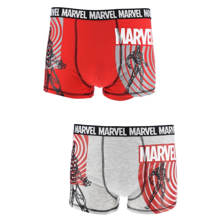 Marvel, Ferfi boxeralso 2 db/csomag, Többszínű