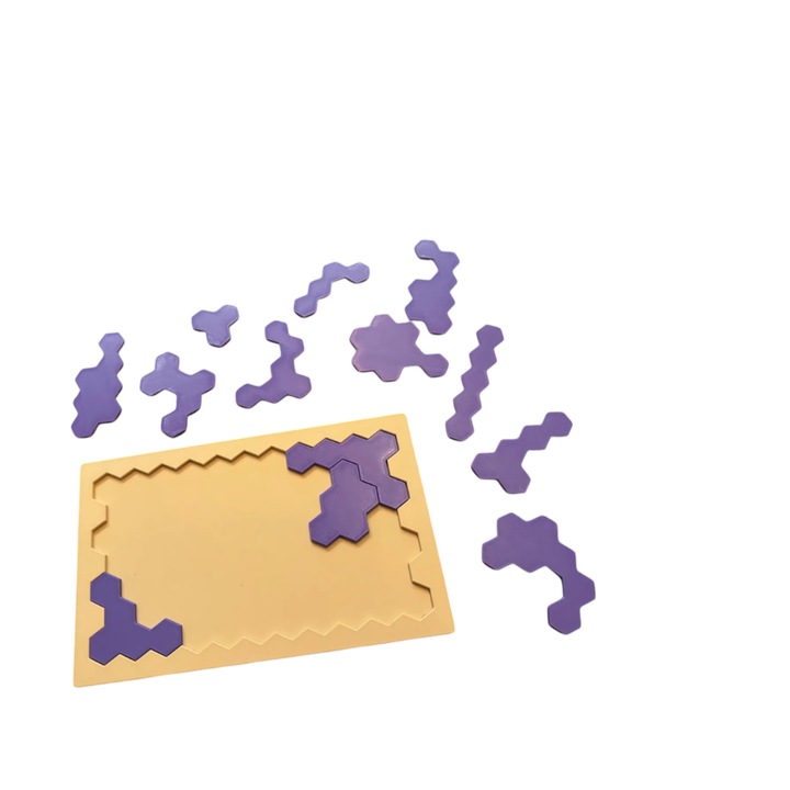 Puzzle logic tip fagure dificultate mare 13 piese, PLA