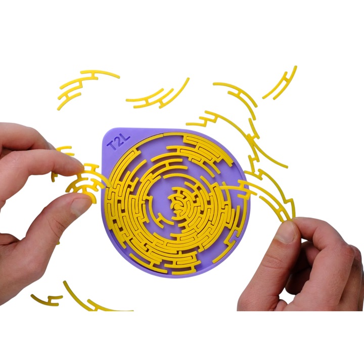 Геометричен логически пъзел тип кръгъл лабиринт, PLA