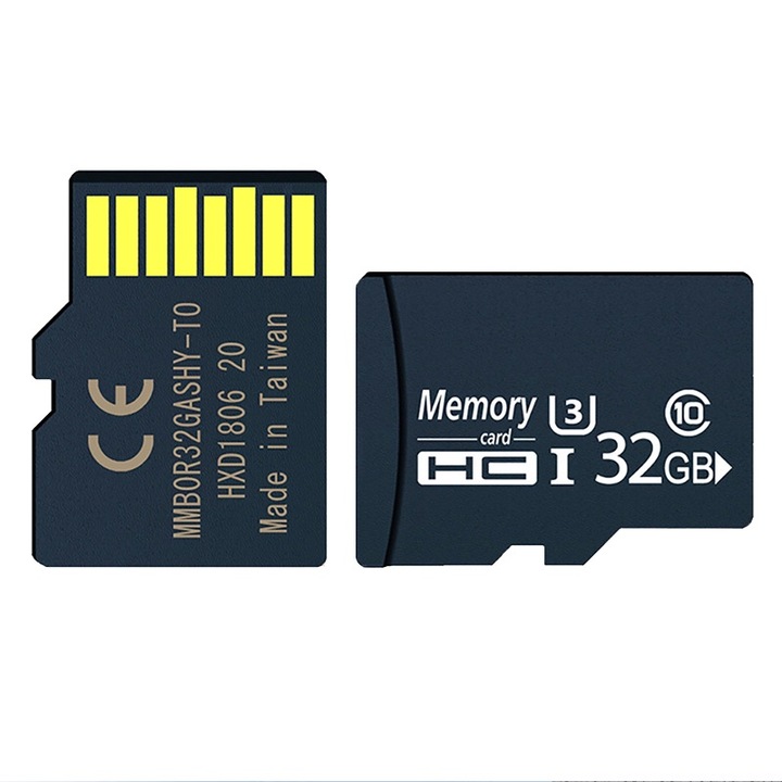 Комплект от 2 карти с памет JESWO® MicroSD, 32GB, UHS-I U3, Class 10, с MicroSD/SD адаптер