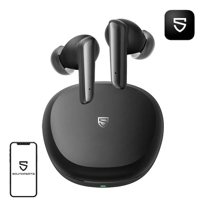 Casti Bluetooth Silongder, HiFi, rezistente la transpiratie, violet, 52x52x44mm