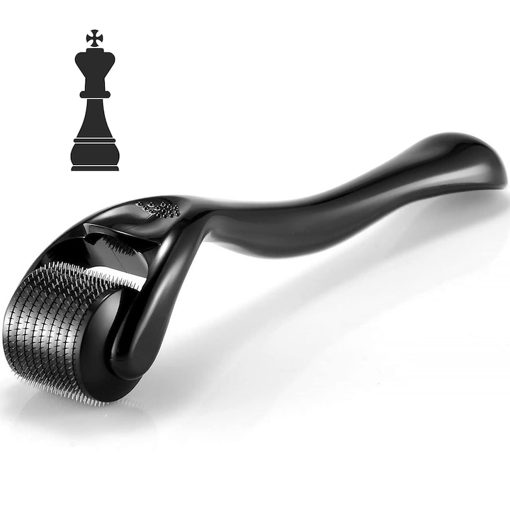 Rola de barba 0, 5 mm, rola dermica pentru microneedling, rola de barba pentru cresterea barbii